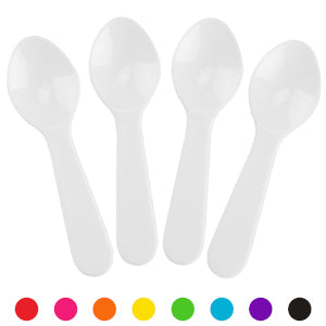 UNIQIFY® Mixed Colors Heavy Duty Ice Cream Spoons