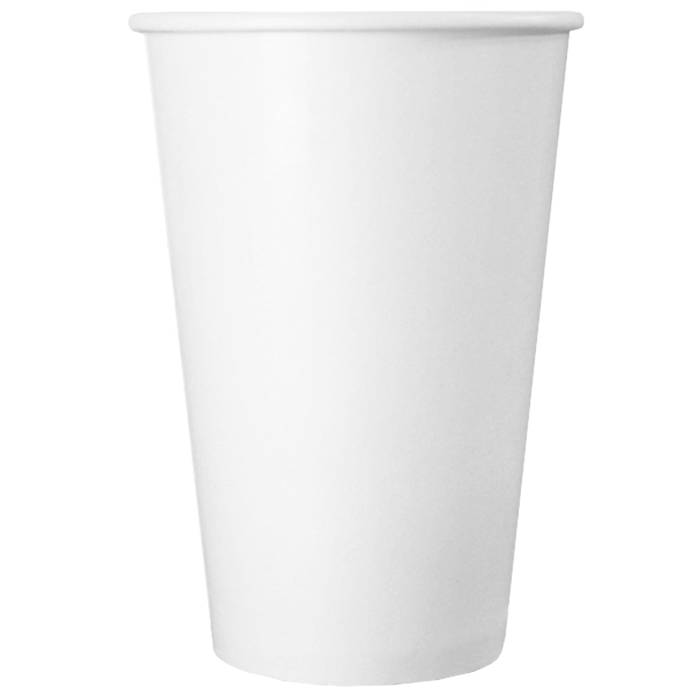  Concession Essentials 16 oz White Foam Cups with Merry