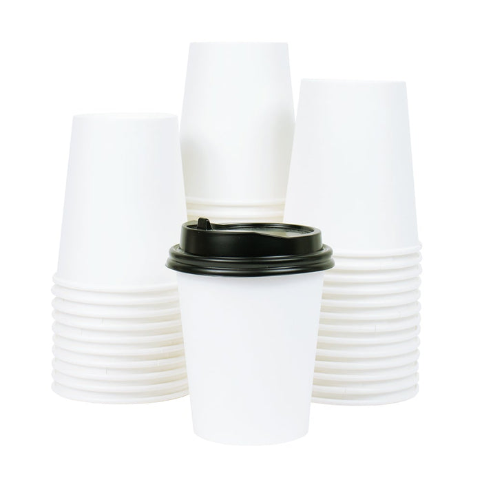 UNIQ® 10 oz White Single Wall Paper Hot Cups