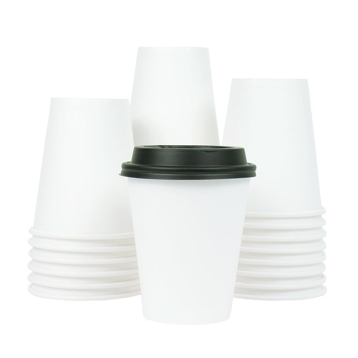 UNIQ® 12 oz White Single Wall Paper Hot Cups