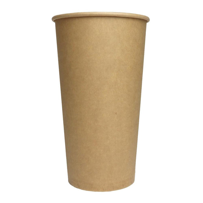 UNIQ® 20 oz Kraft Single Wall Paper Hot Cups